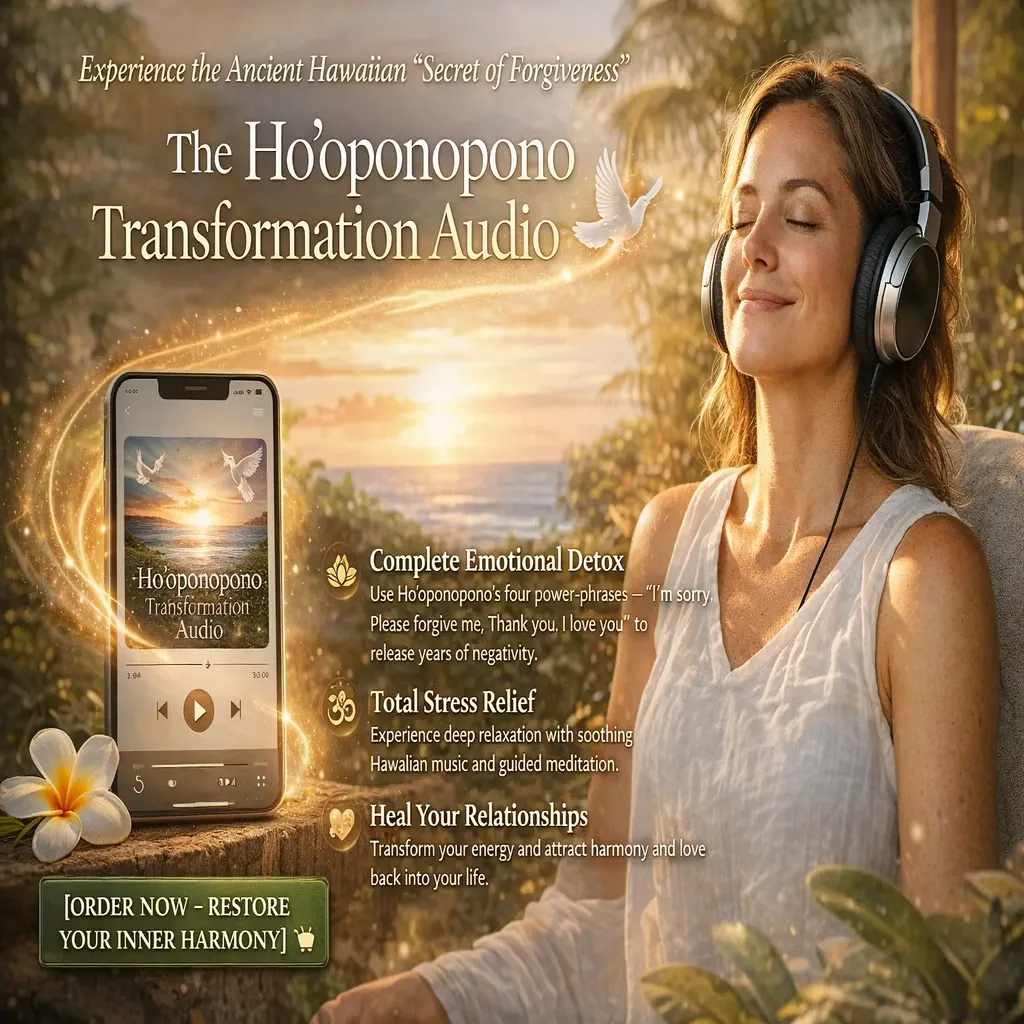 1024x1024_Harnessing Ho'oponopono Achieving Your Desired Results with a 30-Minute Audio Program The Ho'oponopono Transformation Audio Set - Image 1