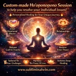 Custom-made Hooponopono Session to help you resolve your individual issues!