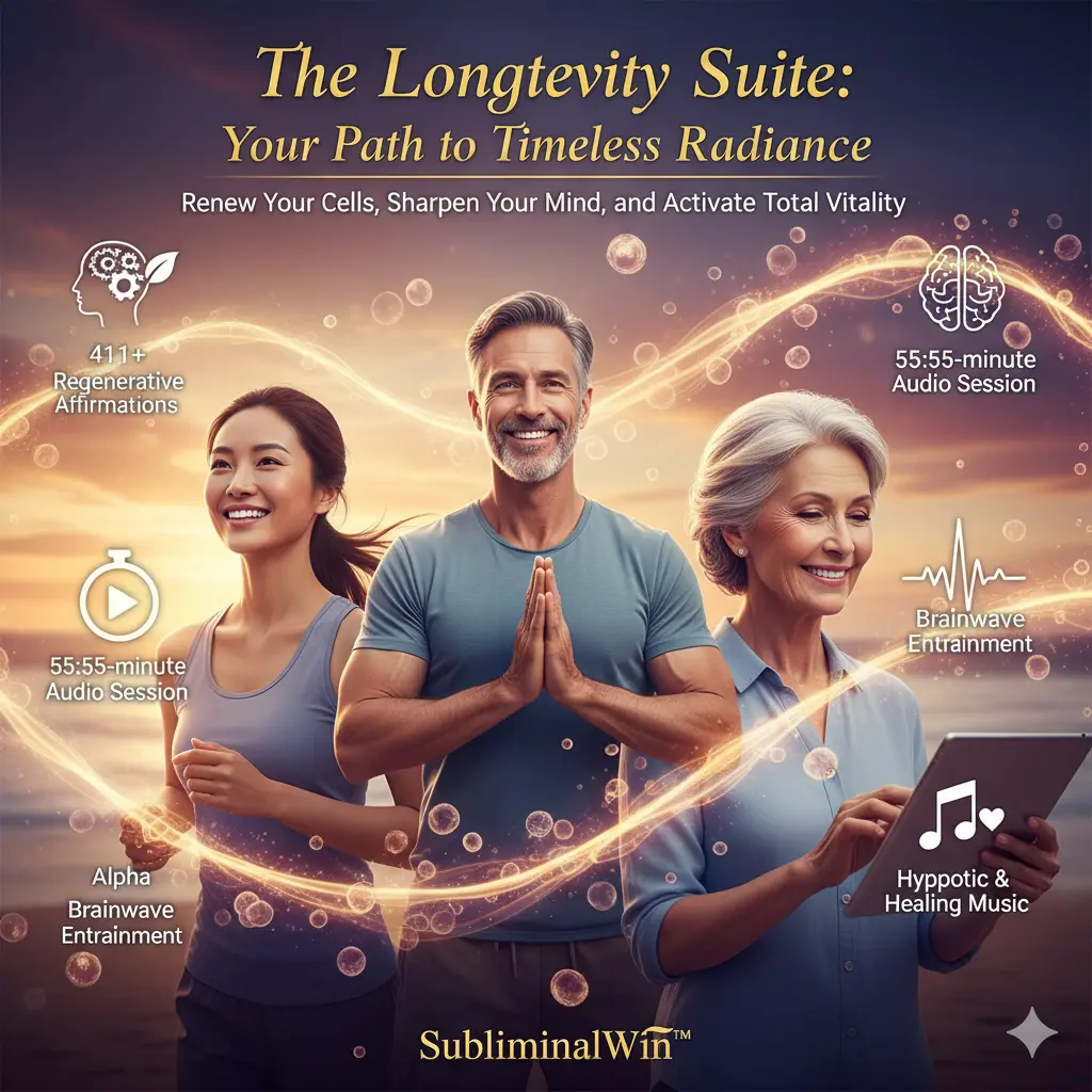 Reverse Aging, Be Younger Healthier Forever Subliminal Booster ( 101 Layered ) The Longevity Suite Subliminal Booster 101 Layered (Copy) - Image 1