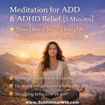 Guided Meditation for ADD & ADHD Relief [5 Minutes]