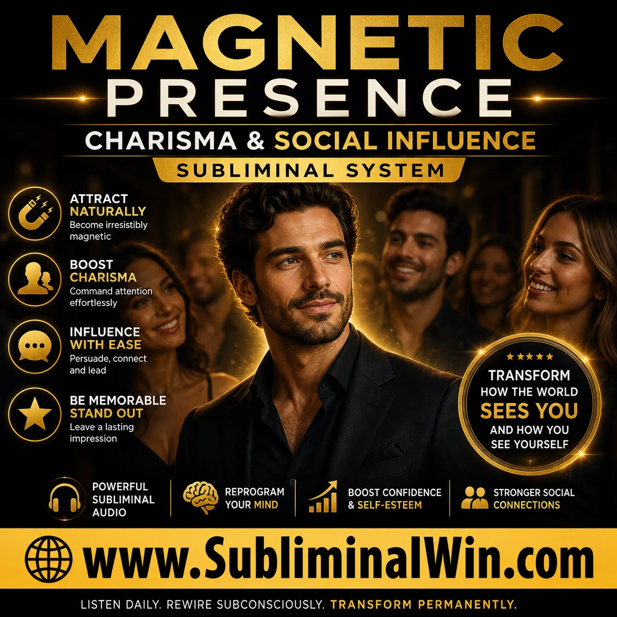 magnetic-presence-subliminal-2 Magnetic Presence, Charisma & Social Influence Subliminal System - Image 1